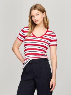 Stripe V-Neck Favorite T-Shirt Product Image