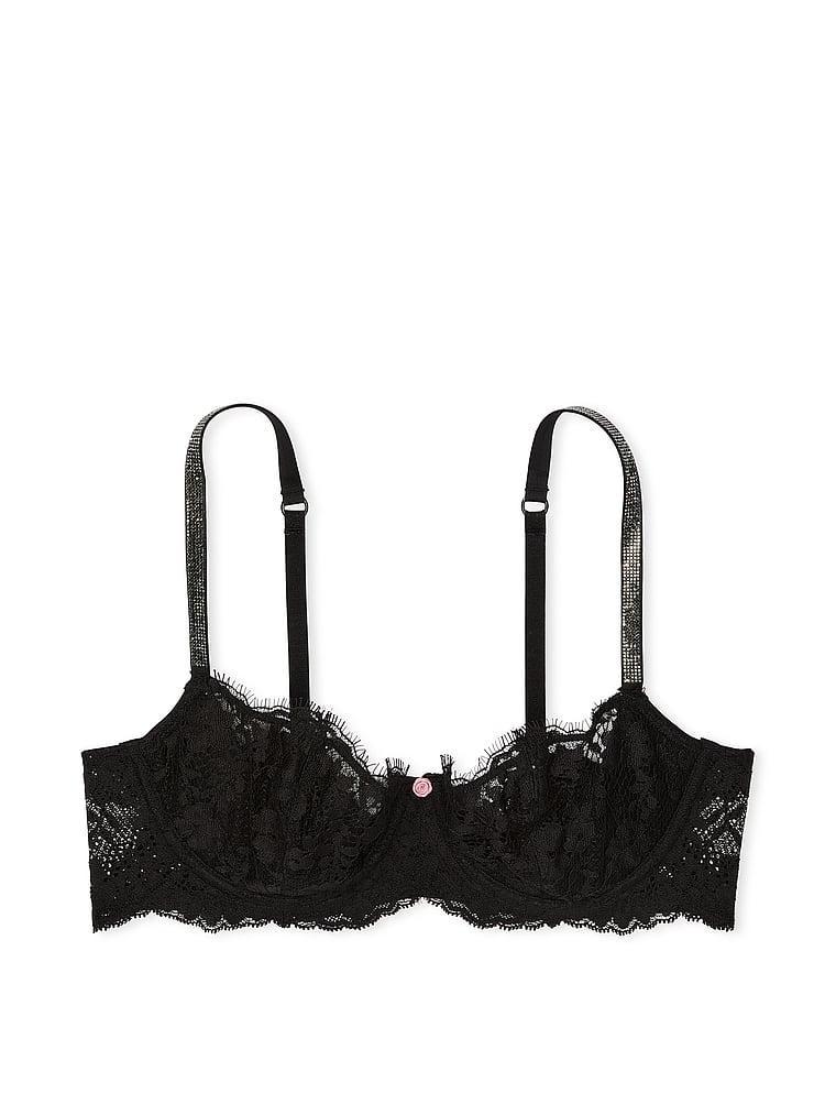 Wicked Twinkle Strap Unlined Lace Balconette Bra Product Image