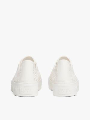 Embroidered TH Monogram Mesh Sneaker Product Image