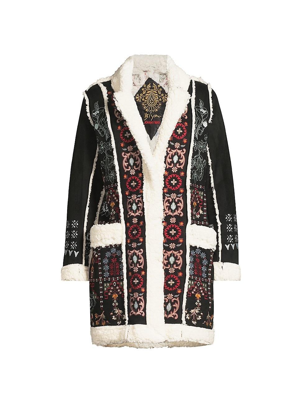 Womens Lori Faux Suede Sherpa Jacket Product Image