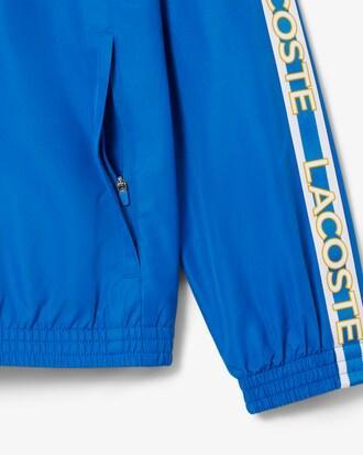 Colour-Block Logo Stripe Tennis Jacket Product Image