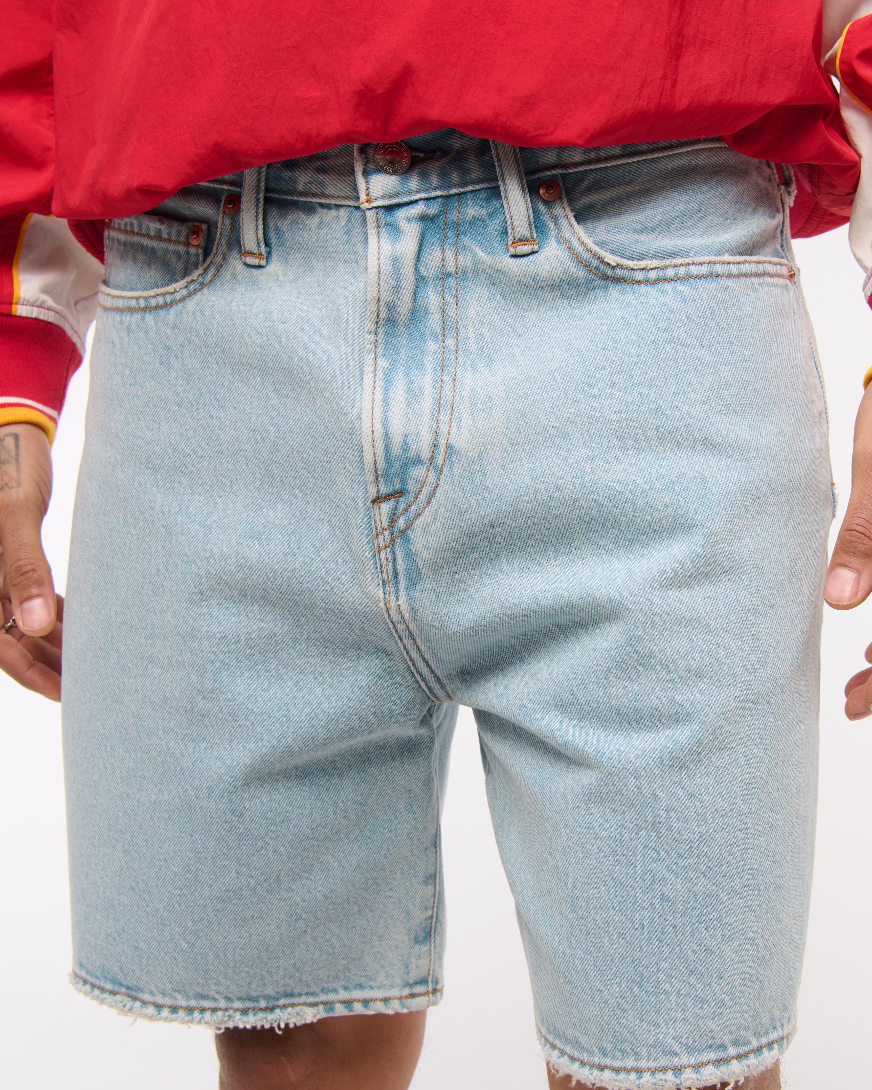 Loose Denim Short Product Image