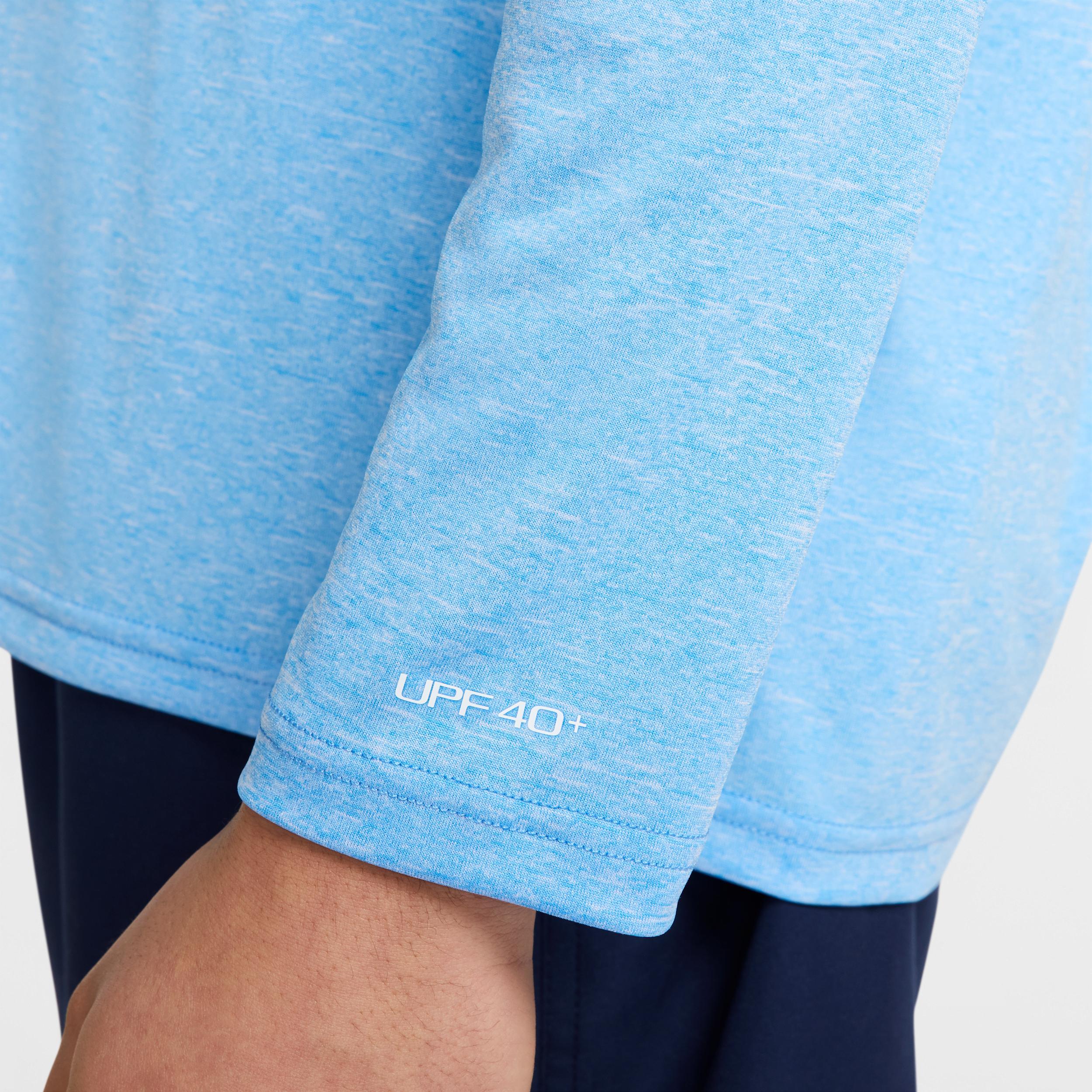 Nike Men's Heathered Long-Sleeve Hydroguard Swim Shirt Product Image