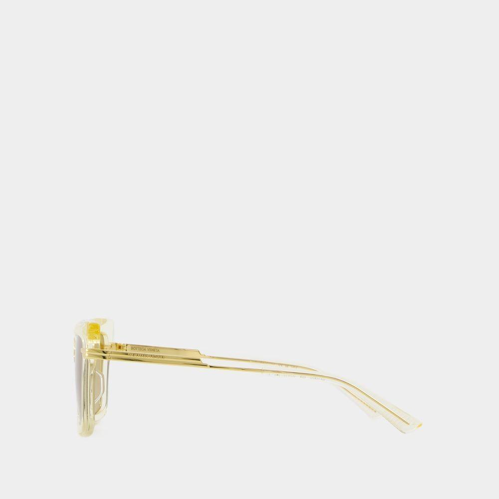 BOTTEGA VENETA Sunglasses - Acetate - Gold/yellow Product Image