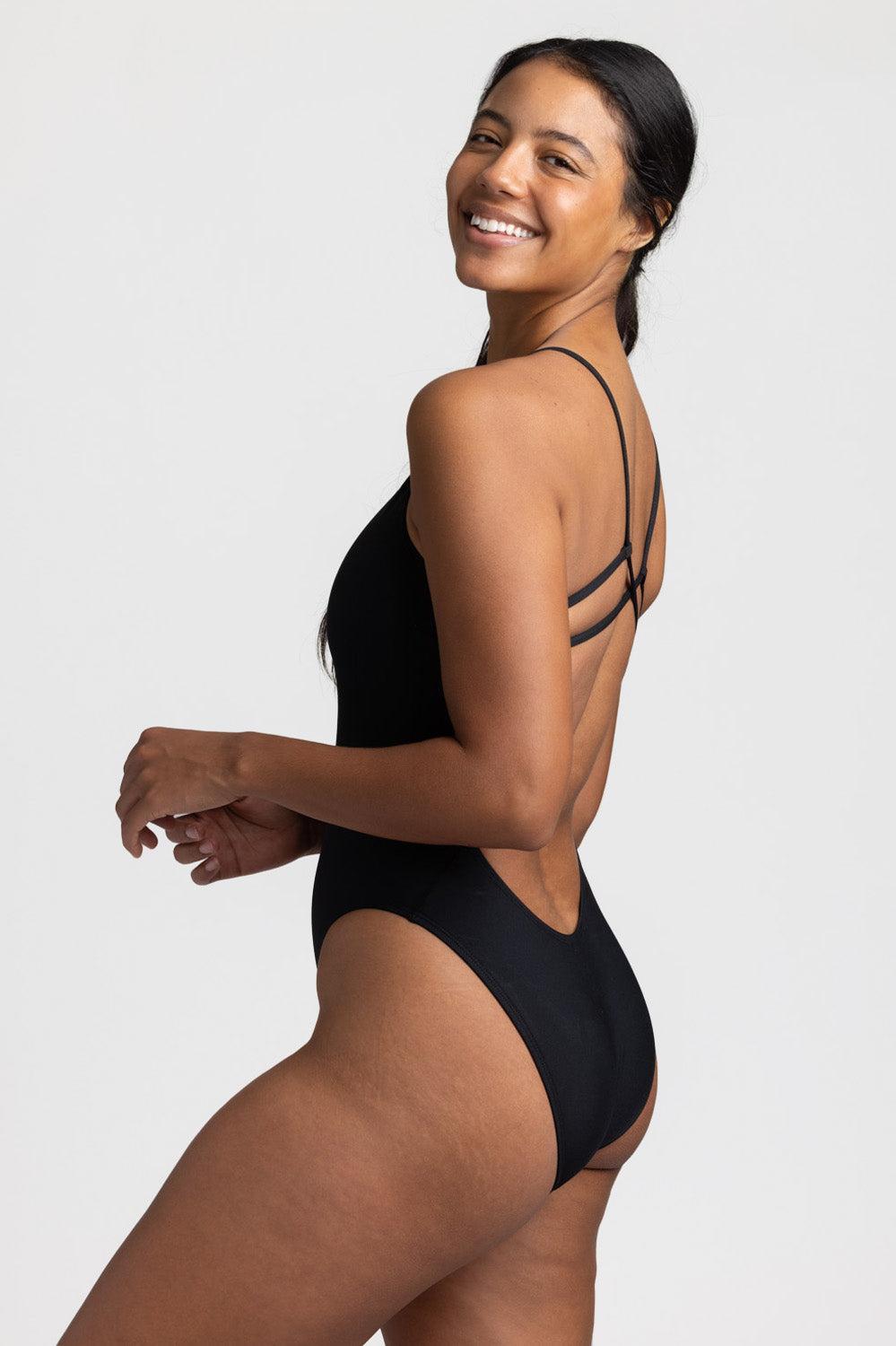 Michele Swim Onesie - Black Female Product Image