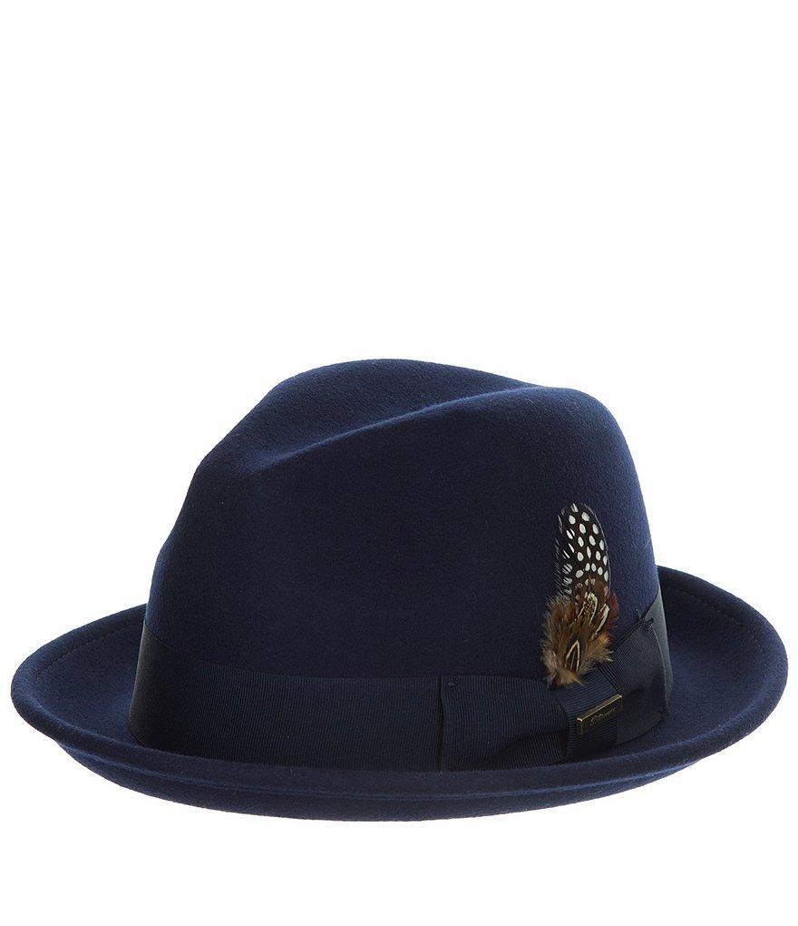 Dorfman Milano Biltmore Wool Structured Dress Fedora Hat Product Image