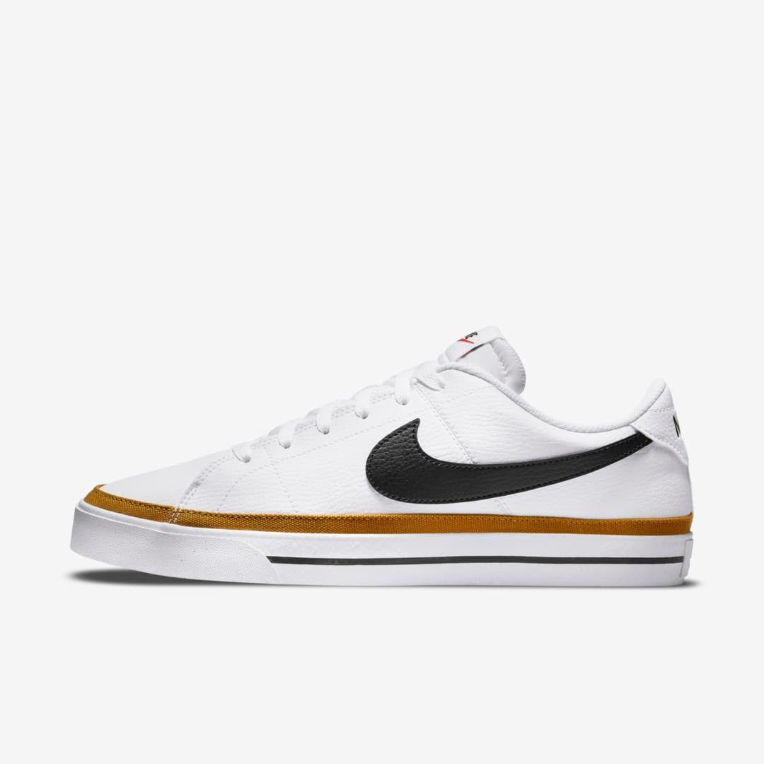 NIKE Men's Court Legacy Shoes In White/desert Ochre/black Product Image