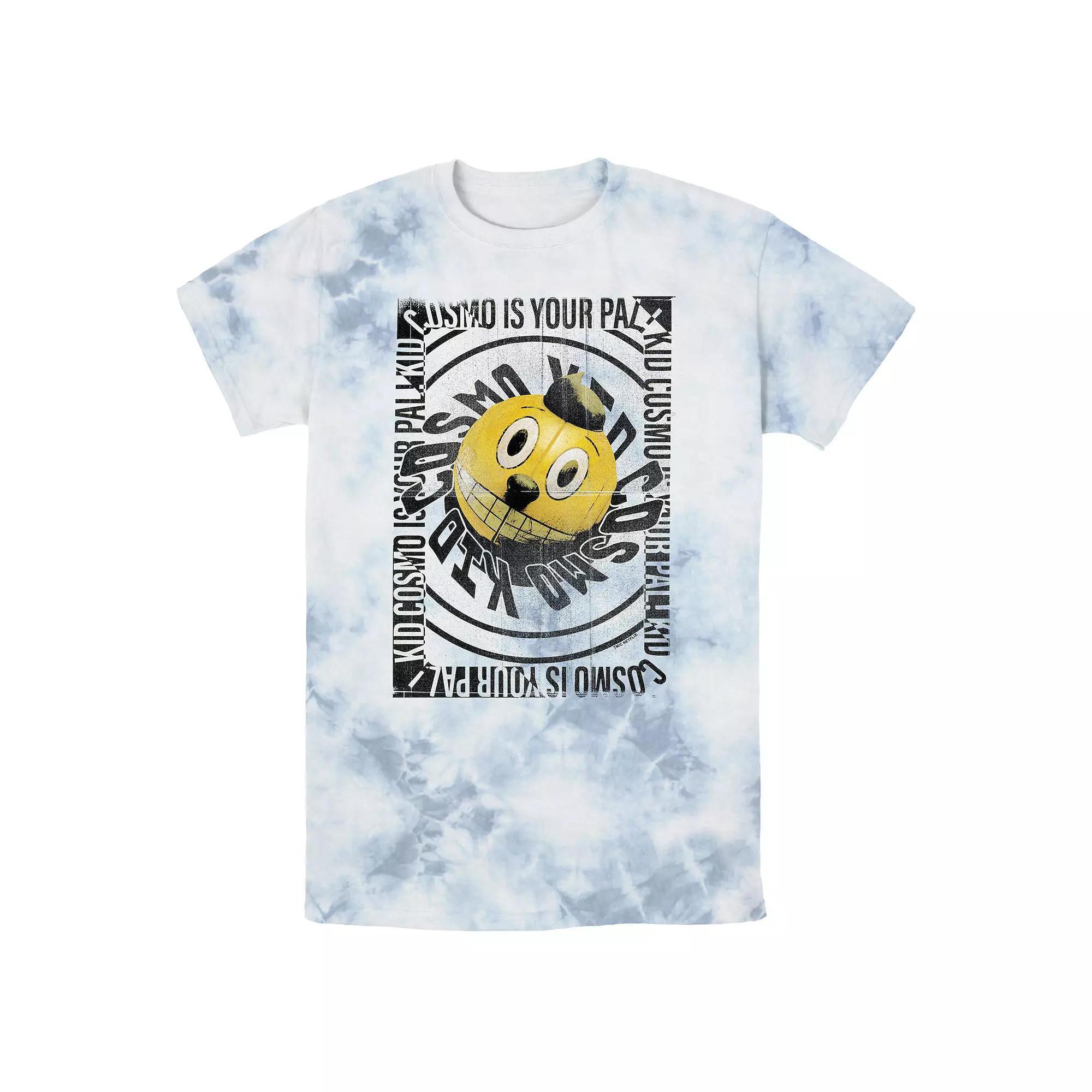 Men's The Electric State Kid Cosmo Is Your Pal Bombard Wash Graphic Tee, Size: Large, White Blue Product Image