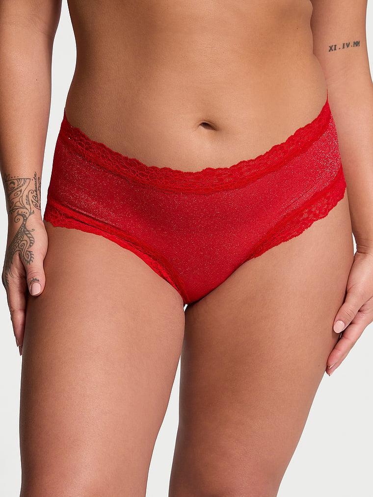 Sequin Posey Mesh Cheeky Panty Product Image