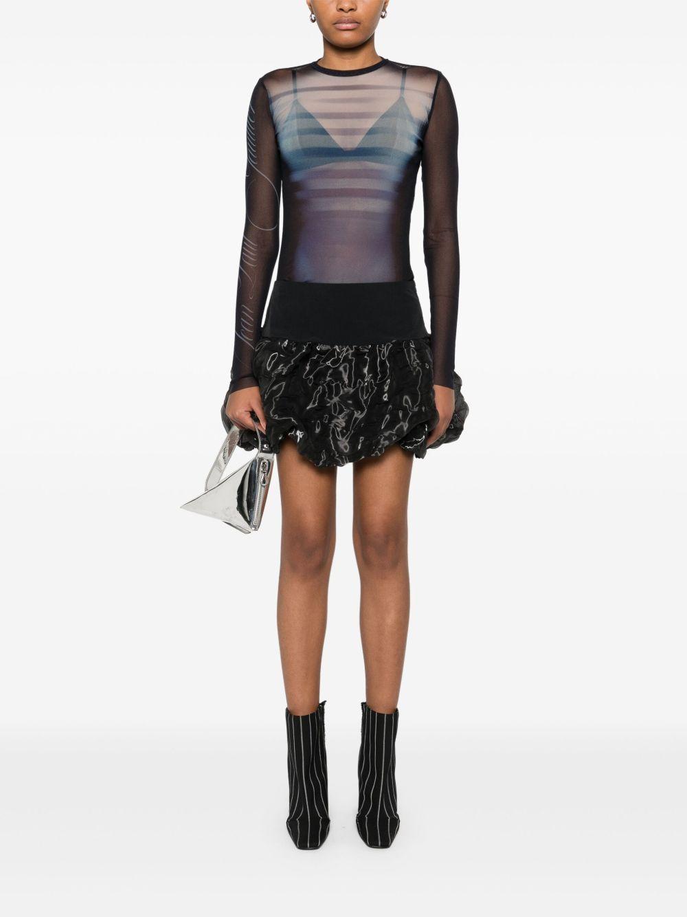 Le Male-print  mesh top  Product Image