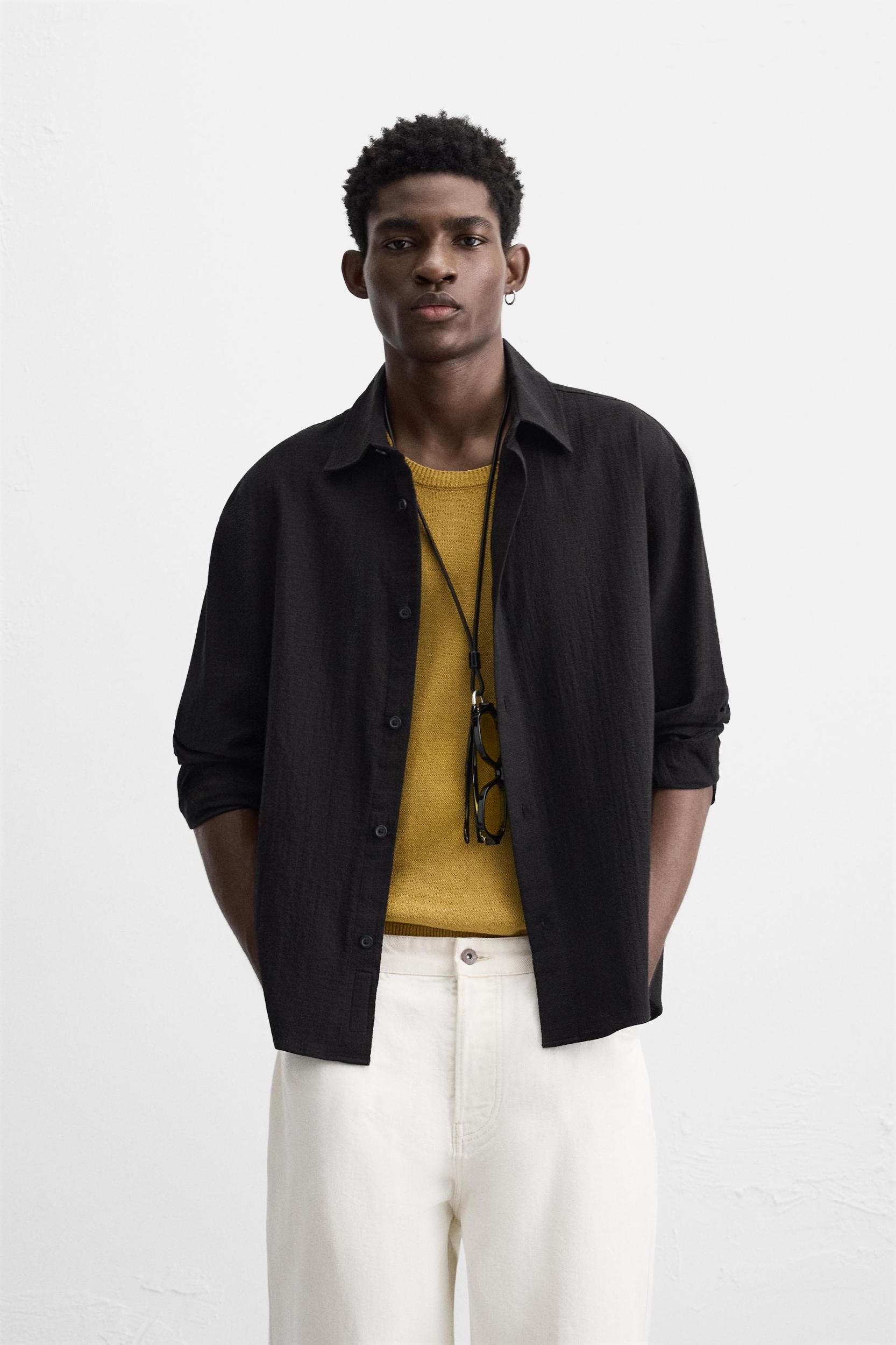 TEXTURED JACQUARD SHIRT Product Image