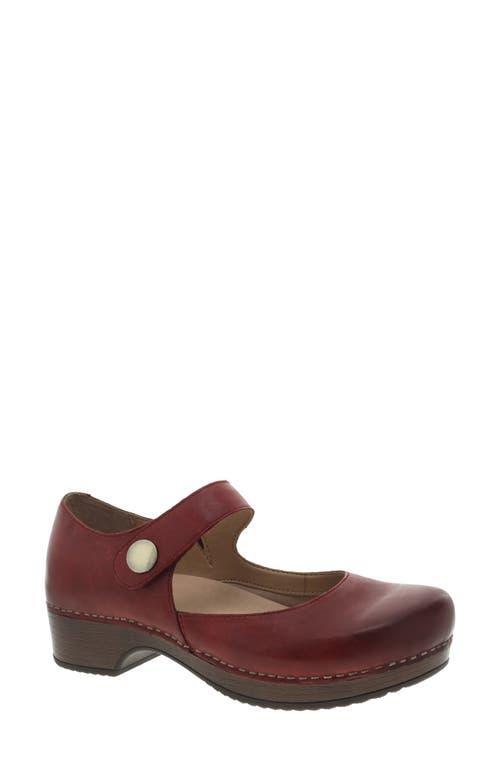 Dansko Beatrice Suede Block Heel Mary Jane Clogs Product Image