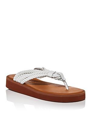 See by Chloe Womens Sansa Braided Strap Platform Thong Sandals Product Image