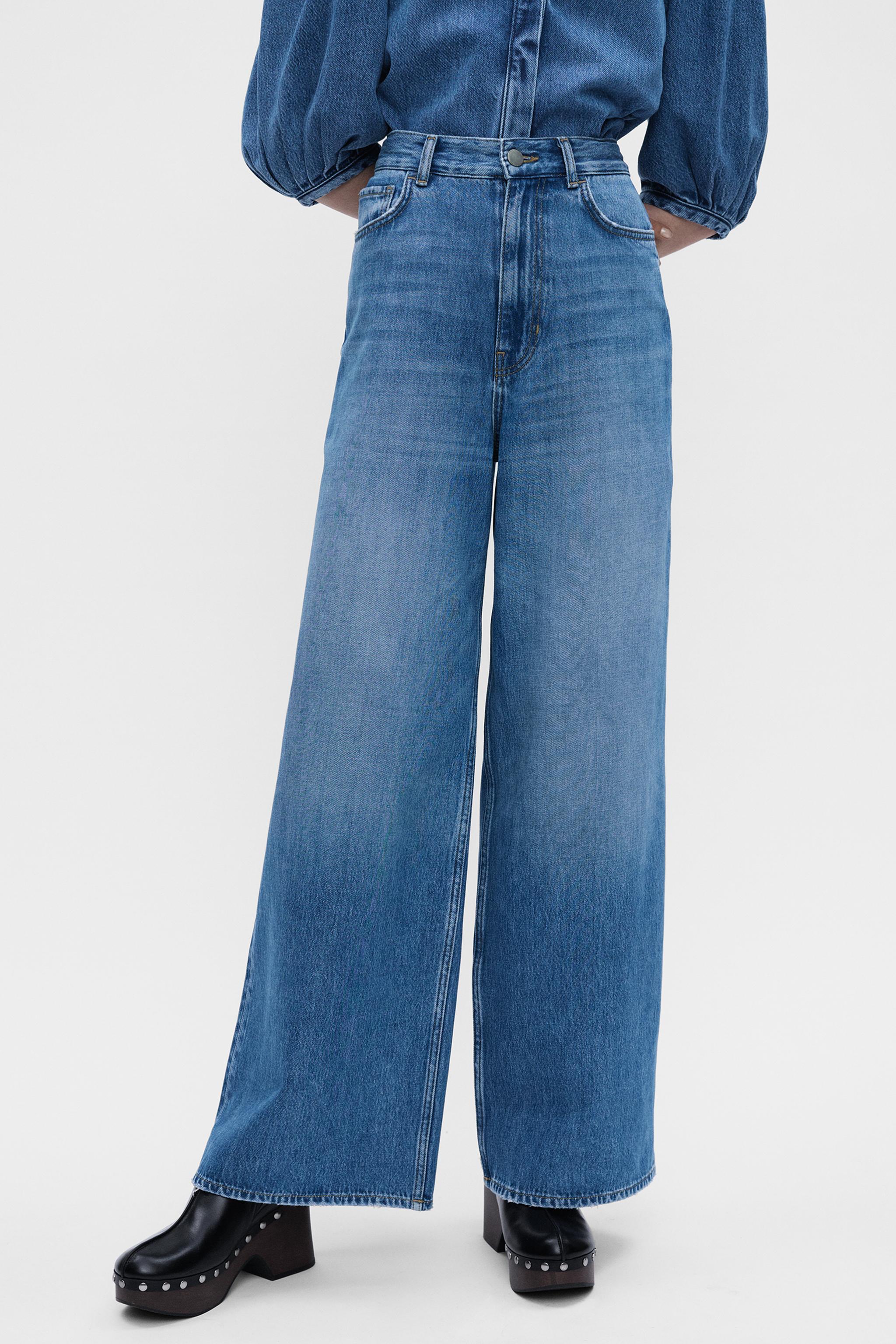 ZW COLLECTION HIGH-WAISTED PALAZZO JEANS Product Image