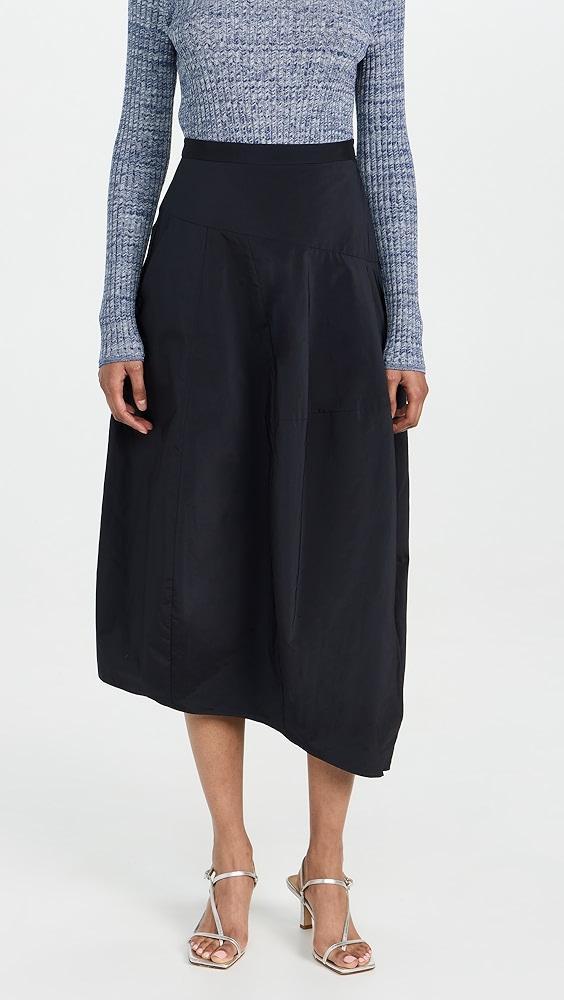 Tibi Nylon Asymmetrical Balloon Skirt | Shopbop Product Image