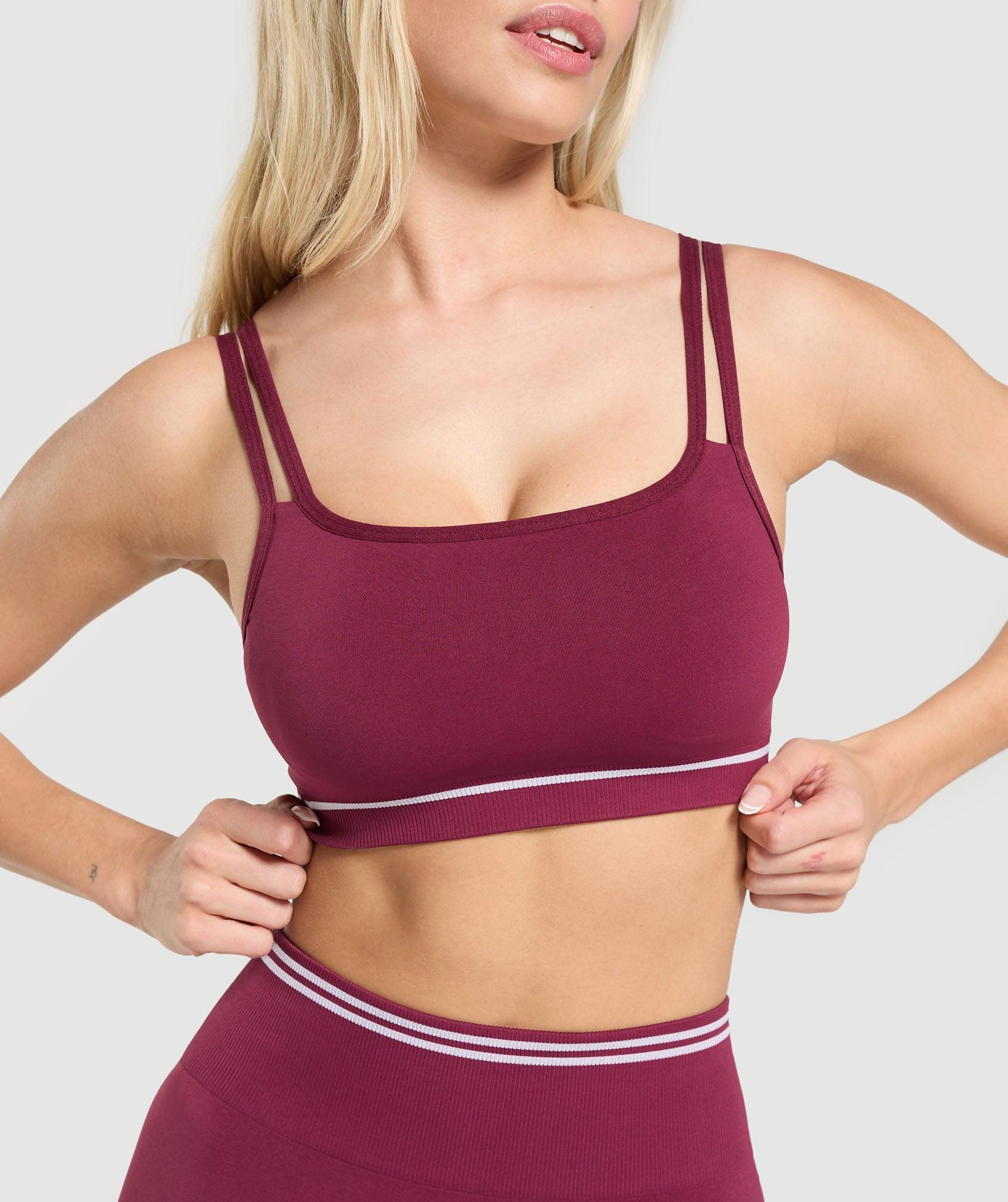 Gymshark Contrast Seamless Sports Bra - Strong Pink Female Product Image