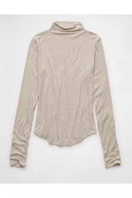 AE Soft Sexy Long-Sleeve Mock Neck T-Shirt Women's Product Image