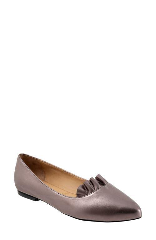 Trotters Elsie Leather Ruffle Flats Product Image