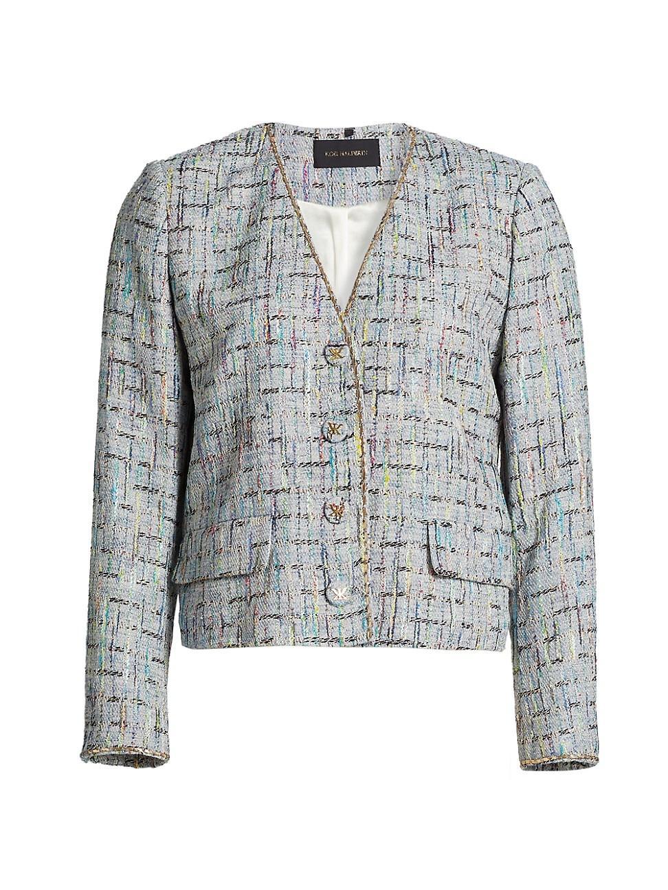 Womens Lily Tweed Crop Jacket Product Image