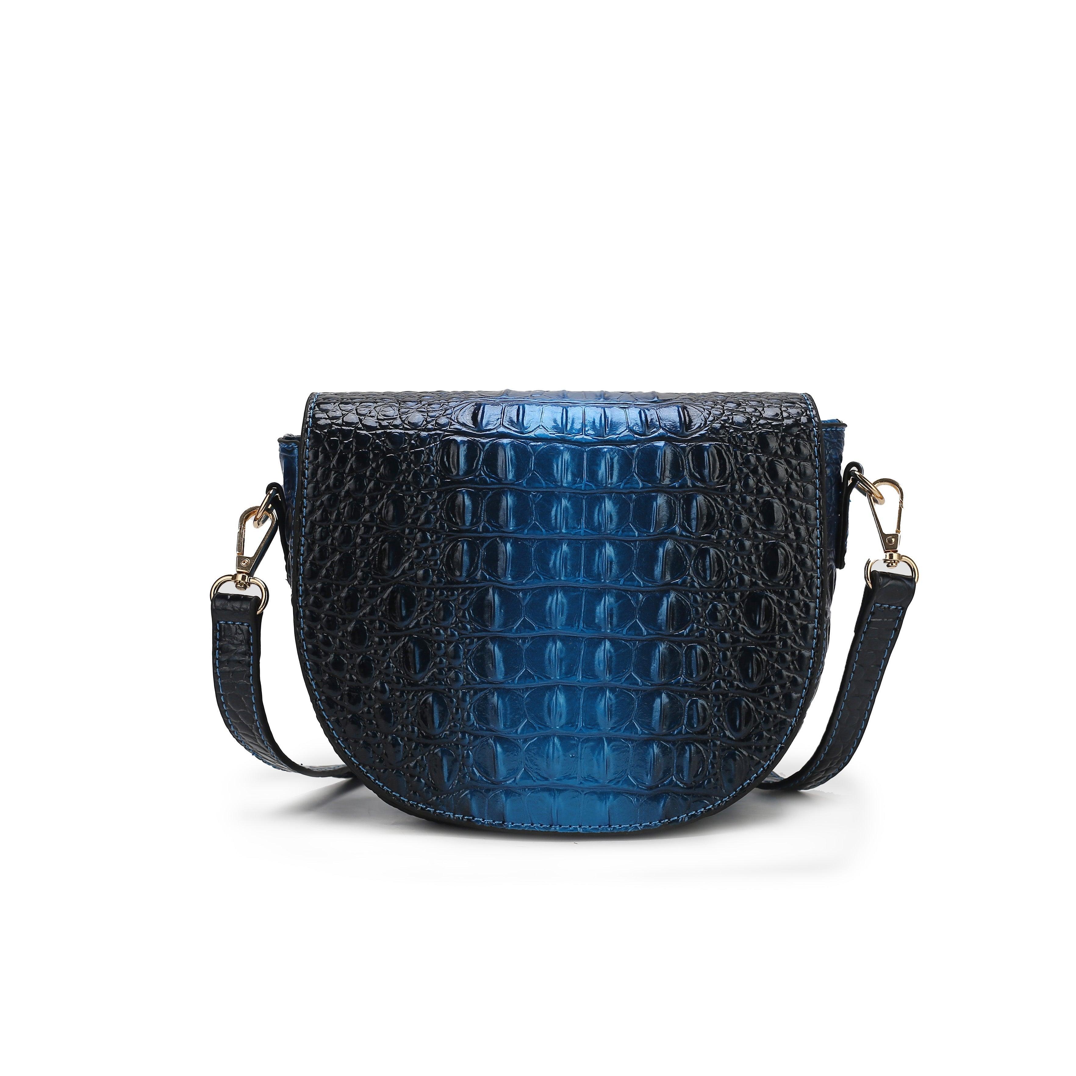 MKF Collection Women's Amalia Croc-Embossed Crossbody Bag Female Product Image