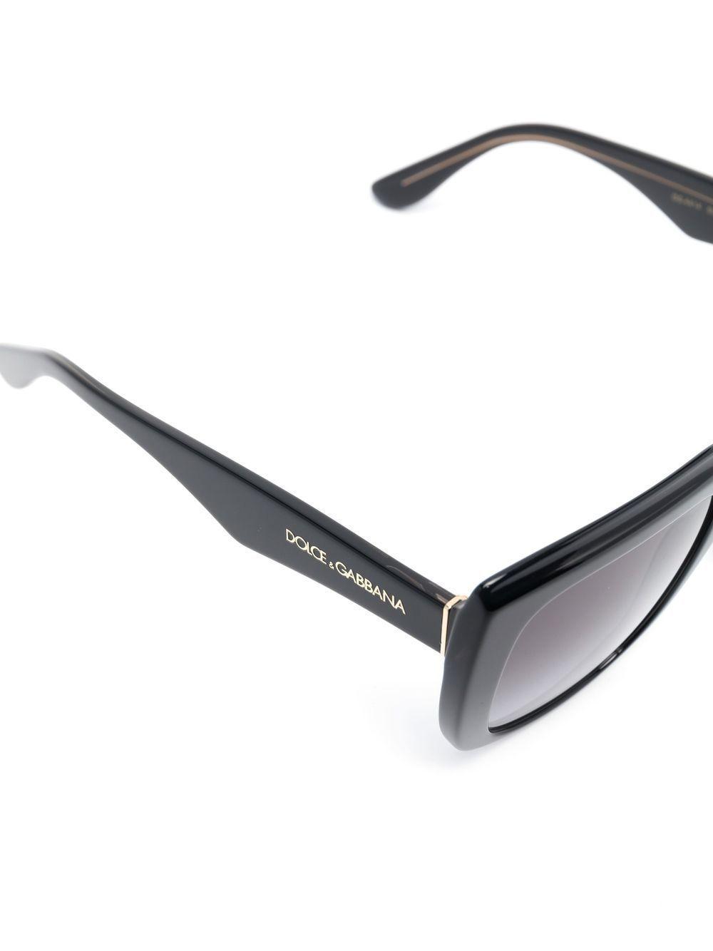 square-frame gradient-lens sunglasses Product Image