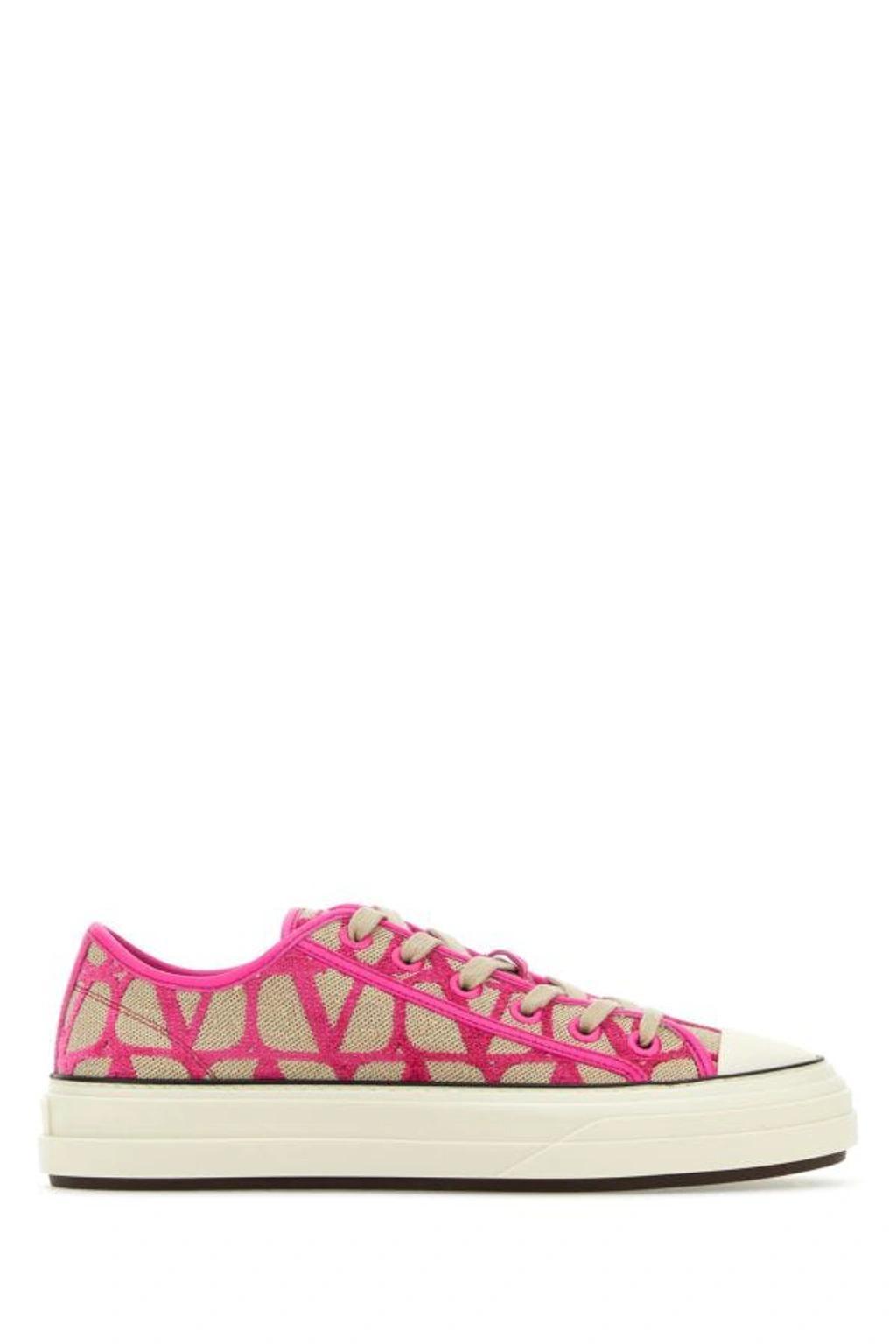 Toile Iconographe-print Low-top Sneakers In Pink Product Image