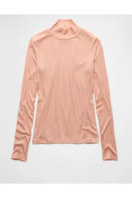 AE Soft Sexy Mock Neck Long-Sleeve T-Shirt Women's Product Image