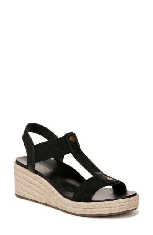 Vionic Calera Leather Wedge Espadrille Sandals Product Image