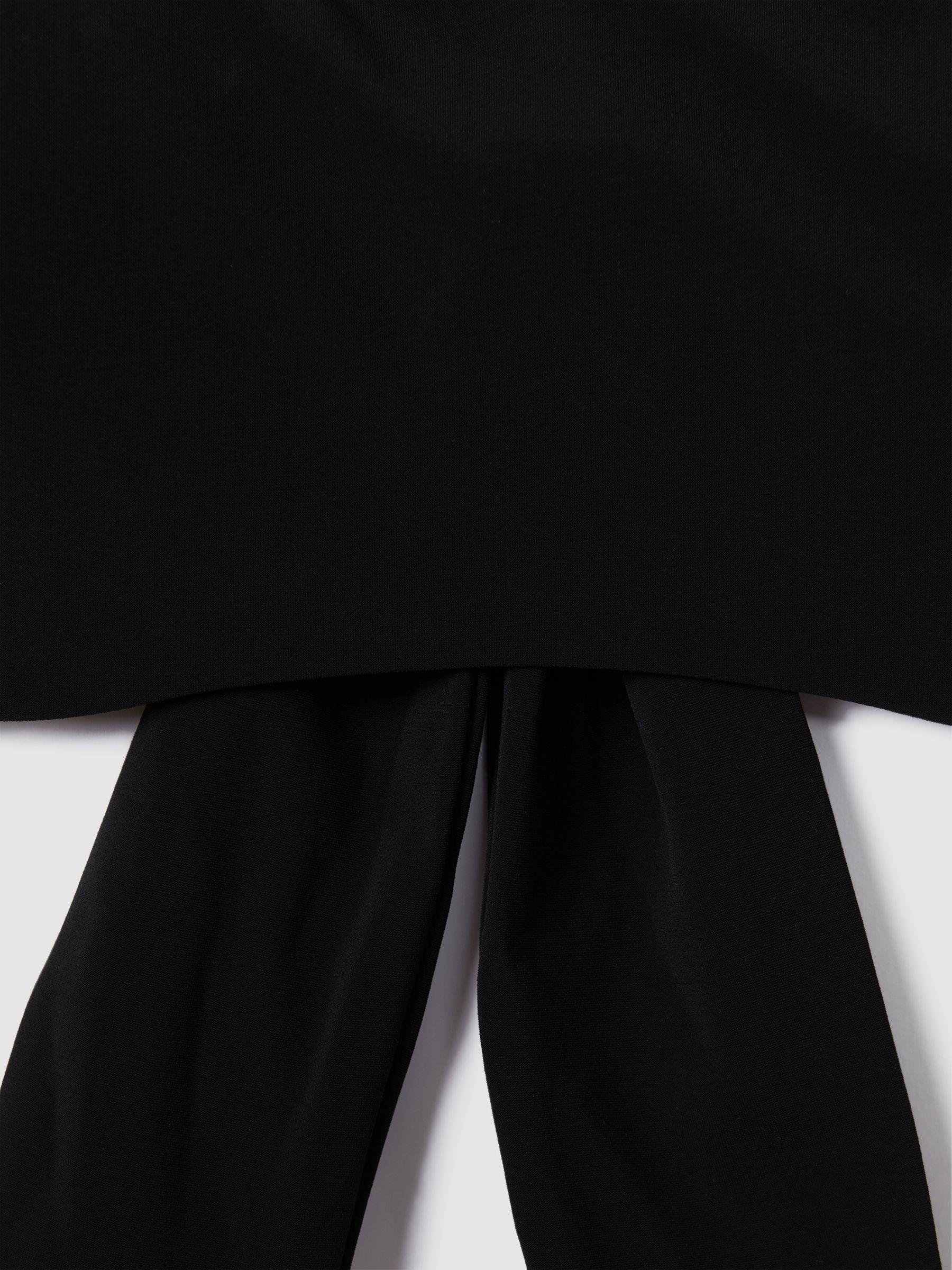 Strapless Underwire Mesh Bikini Top in Black Product Image