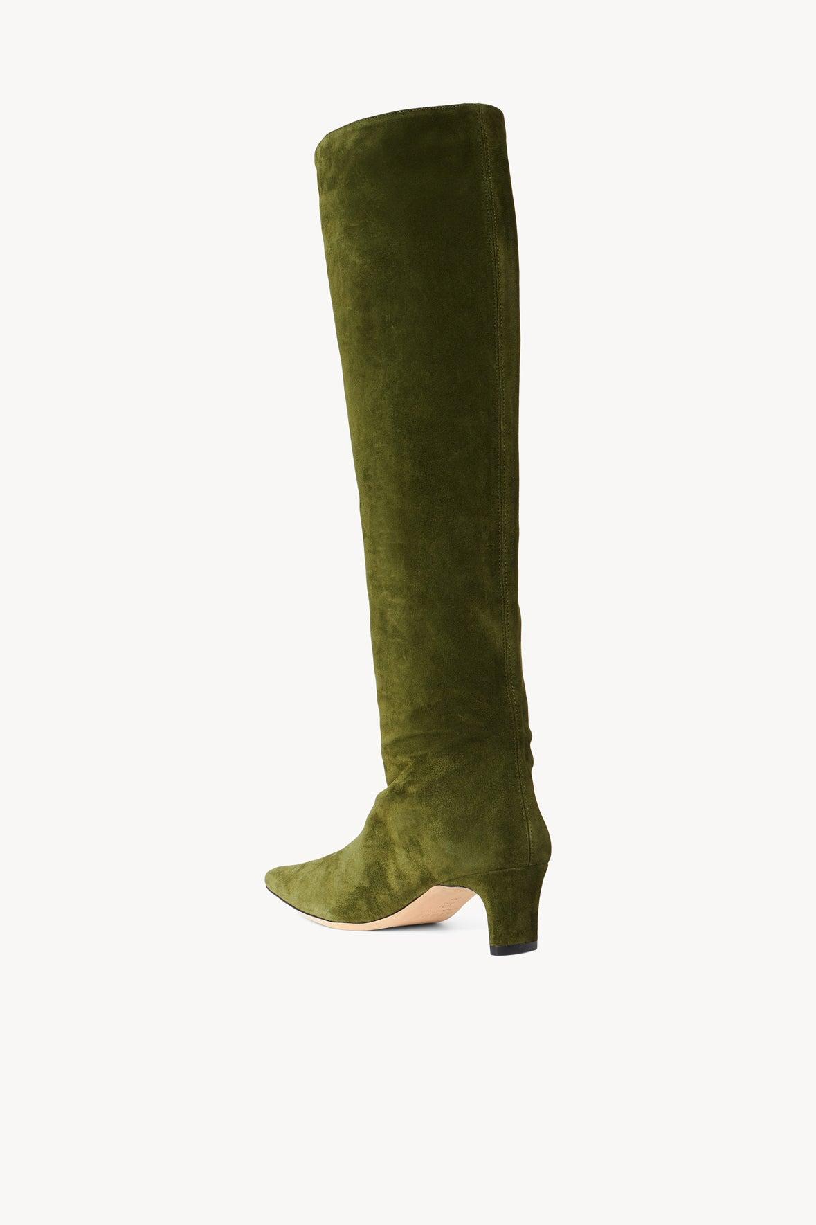 WALLY BOOT | OLIVE SUEDE Product Image