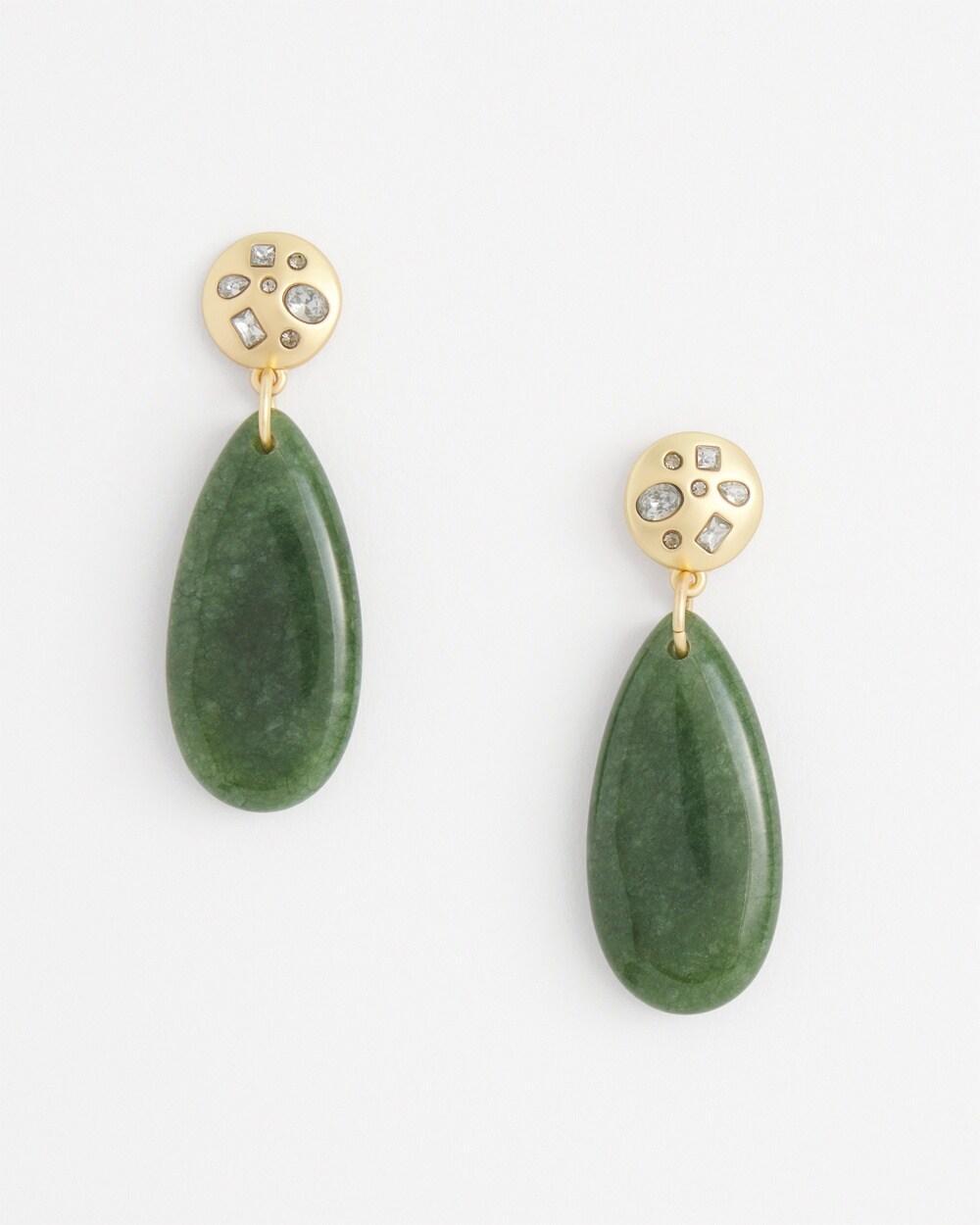 No Droop™ Olive Faux Suede Earrings Product Image