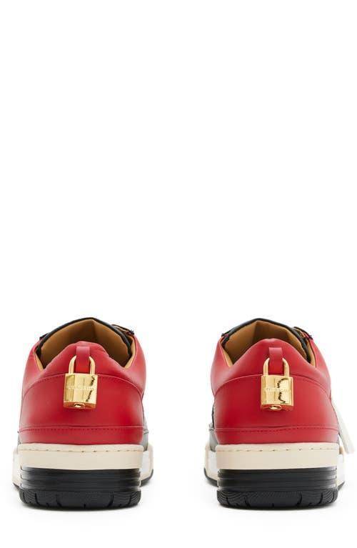 BUSCEMI Colour-blocked Low-top Sneakers In White 1 Product Image