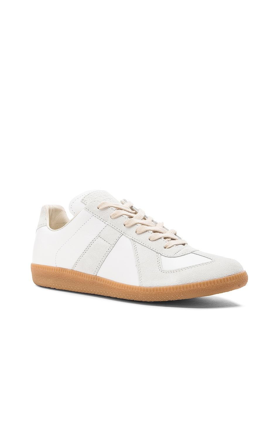 Men's Replica Leather Low-Top Sneakers Product Image