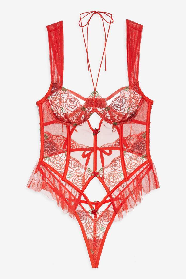 Gene Bodysuit — Red Product Image