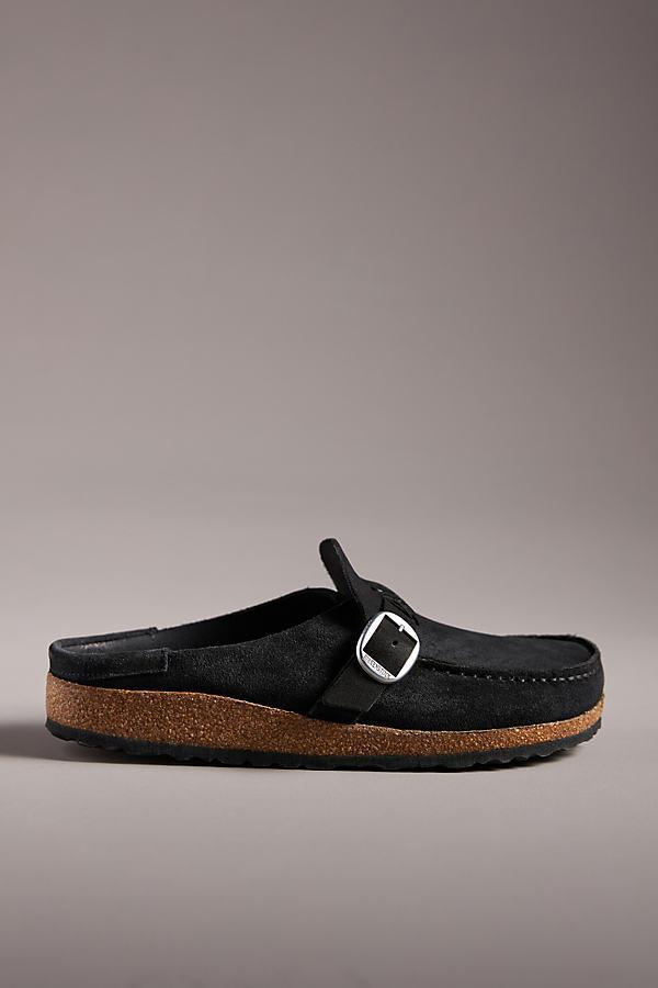 Birkenstock Womens Buckley Suede Buckle Clogs Product Image