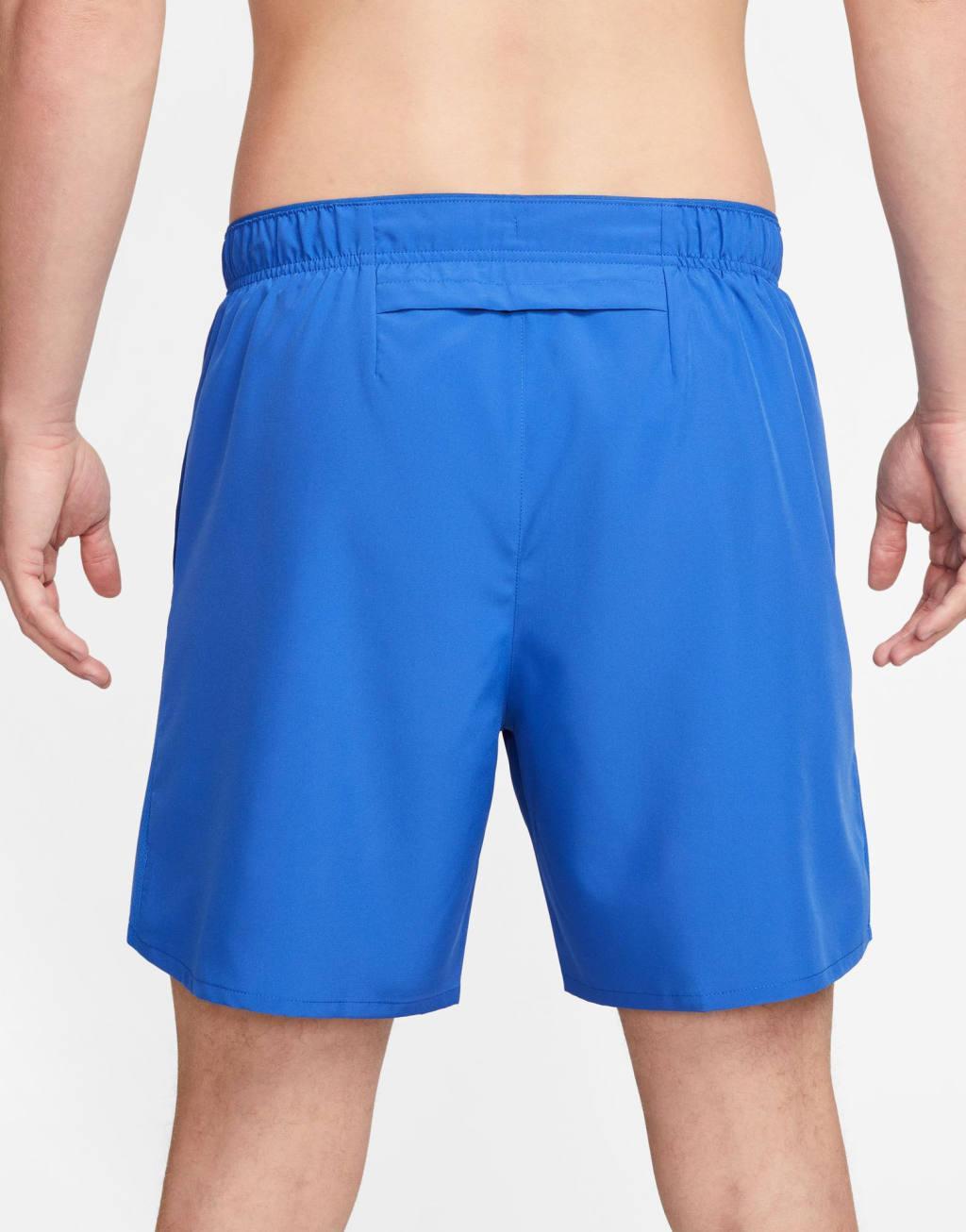 Nike Running Challenger Dri-FIT 7 inch short in royal blue Product Image