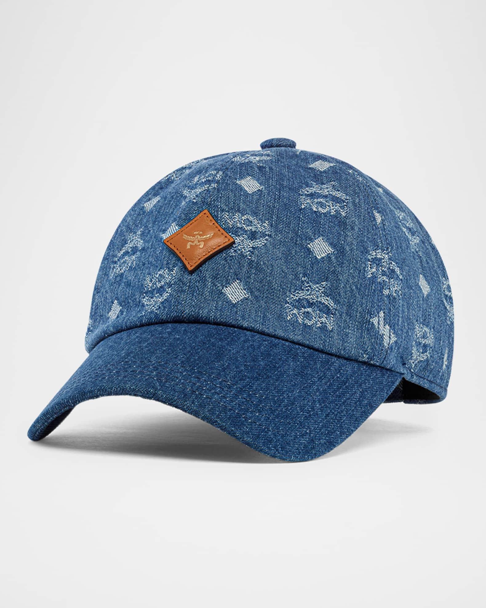Men's Denim Monogram Baseball Cap Product Image