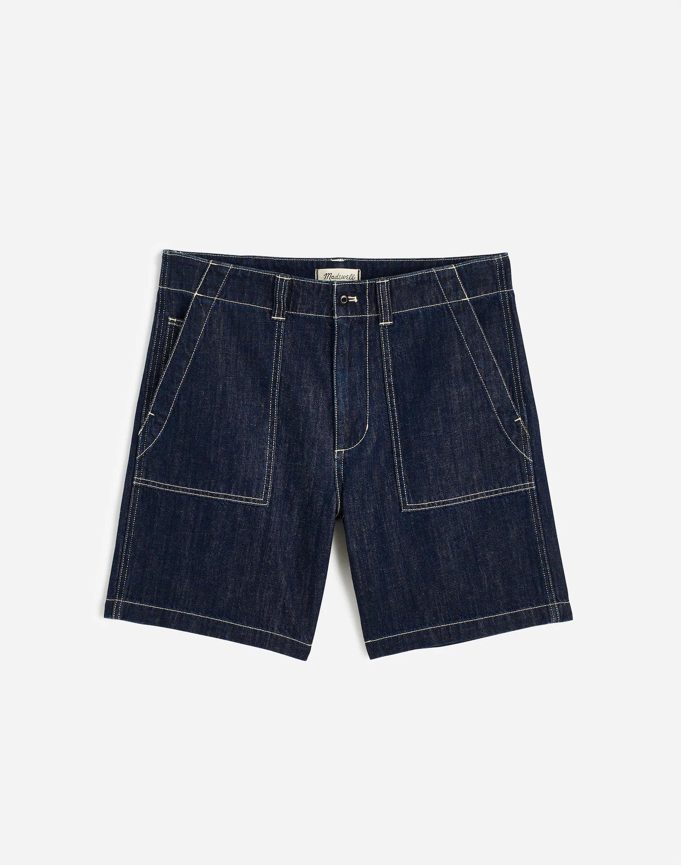 Patch Pocket Shorts in Summer Denim Product Image