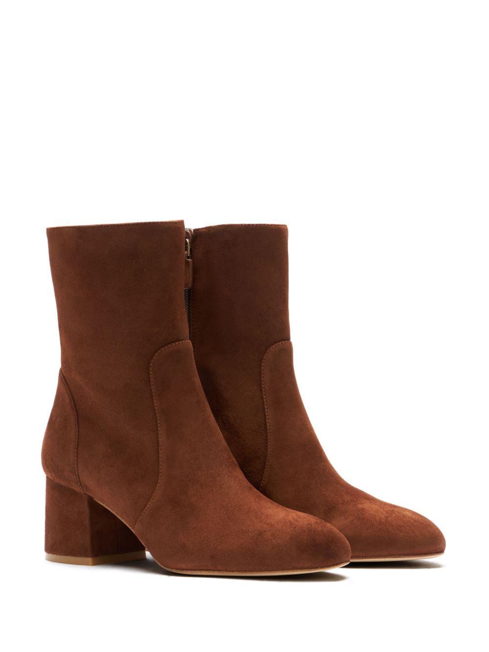 STUART WEITZMAN Flat Ankle Boots  Woman In Brown Product Image