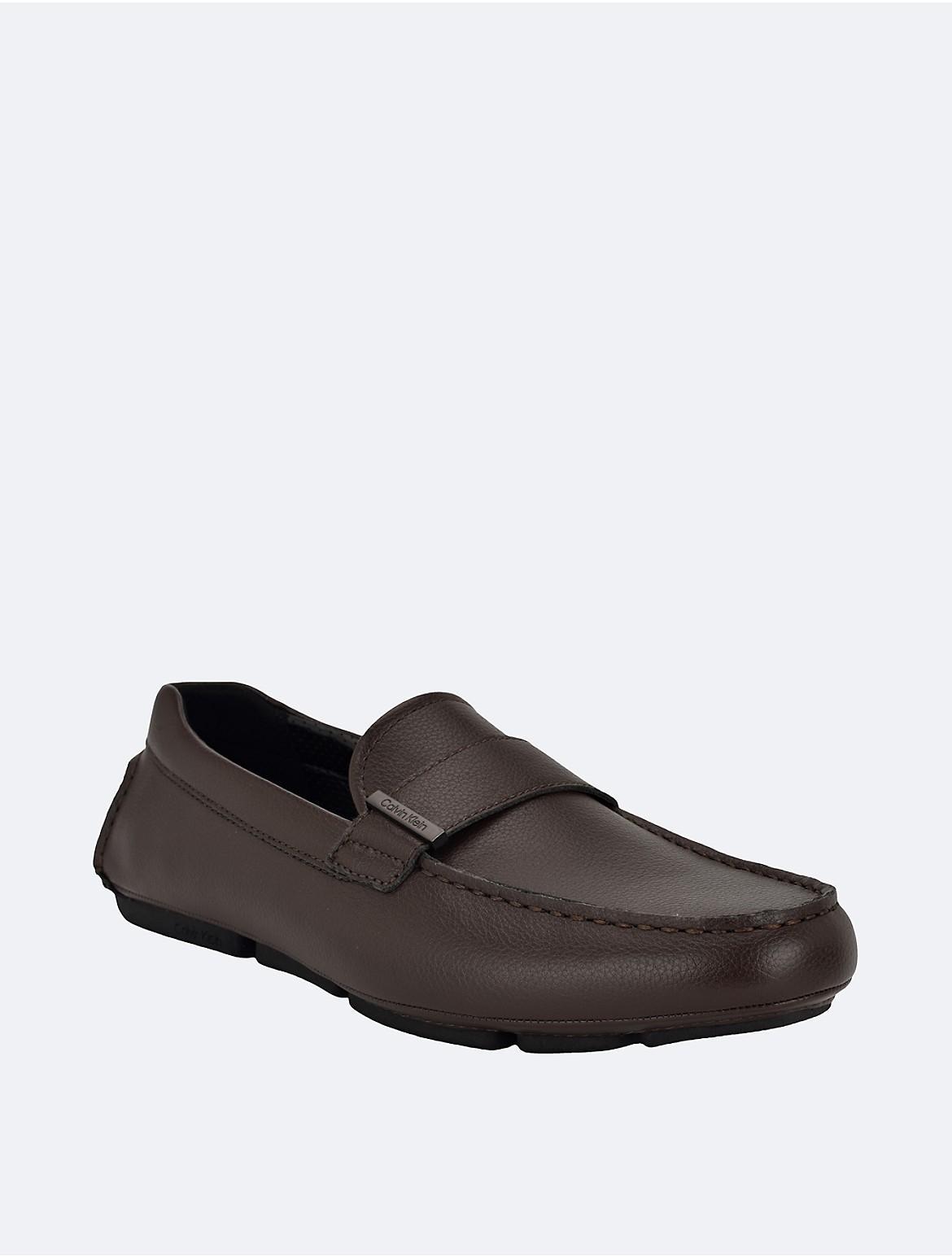 Calvin Klein Mens Mens Slip-On Loafers - Brown - 7.5 Product Image