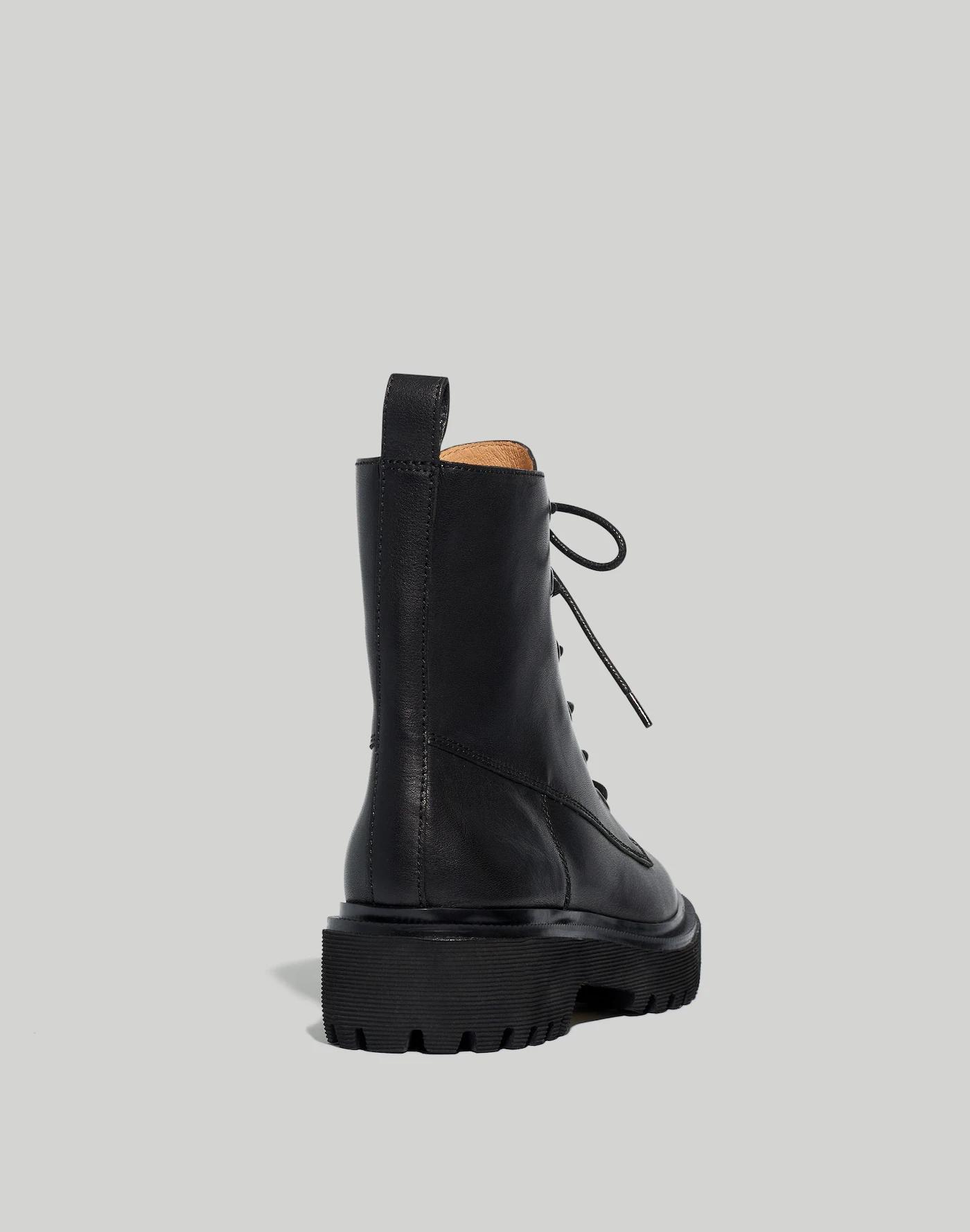 The Rayna Lace-Up Boot in Leather Product Image