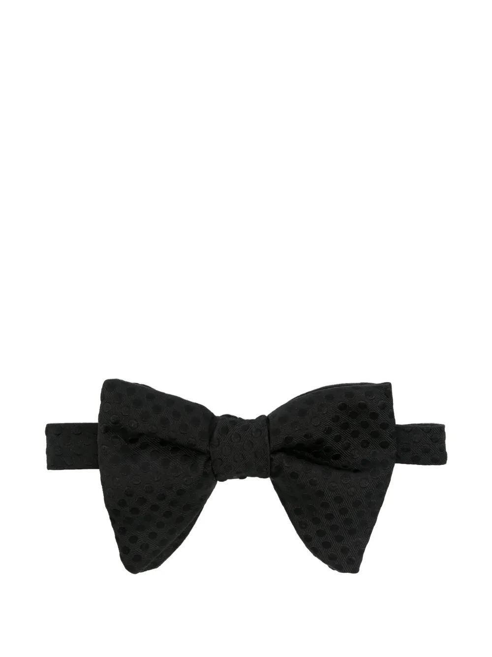 TOM FORD Polka-dot Bow Tie In Black Product Image