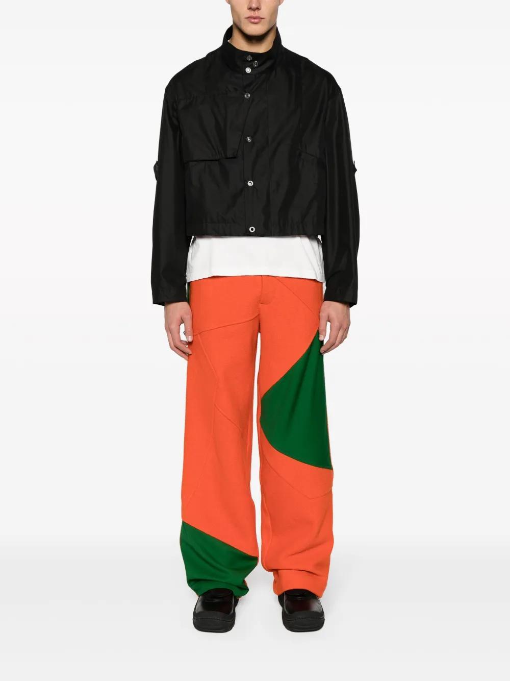 KIKO KOSTADINOV Aspasia Panelled Wide-leg Trousers In Orange Product Image