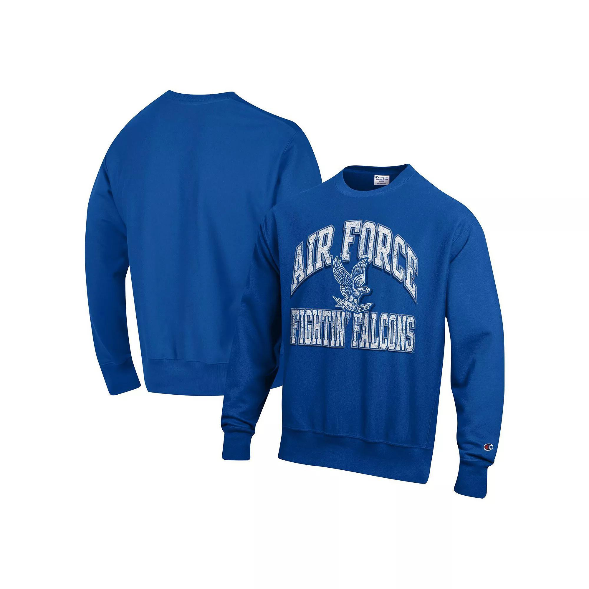 Men's Champion Royal Air Force Falcons Vault Late Night Reverse Weave Pullover Sweatshirt,  Product Image