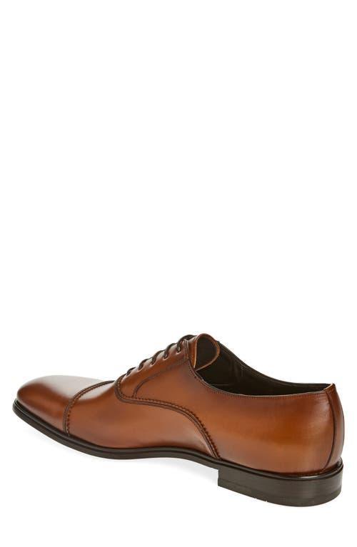 FERRAGAMO Boston Leather Lace Up Dress Shoes Natural/t. Moro In Brown Product Image