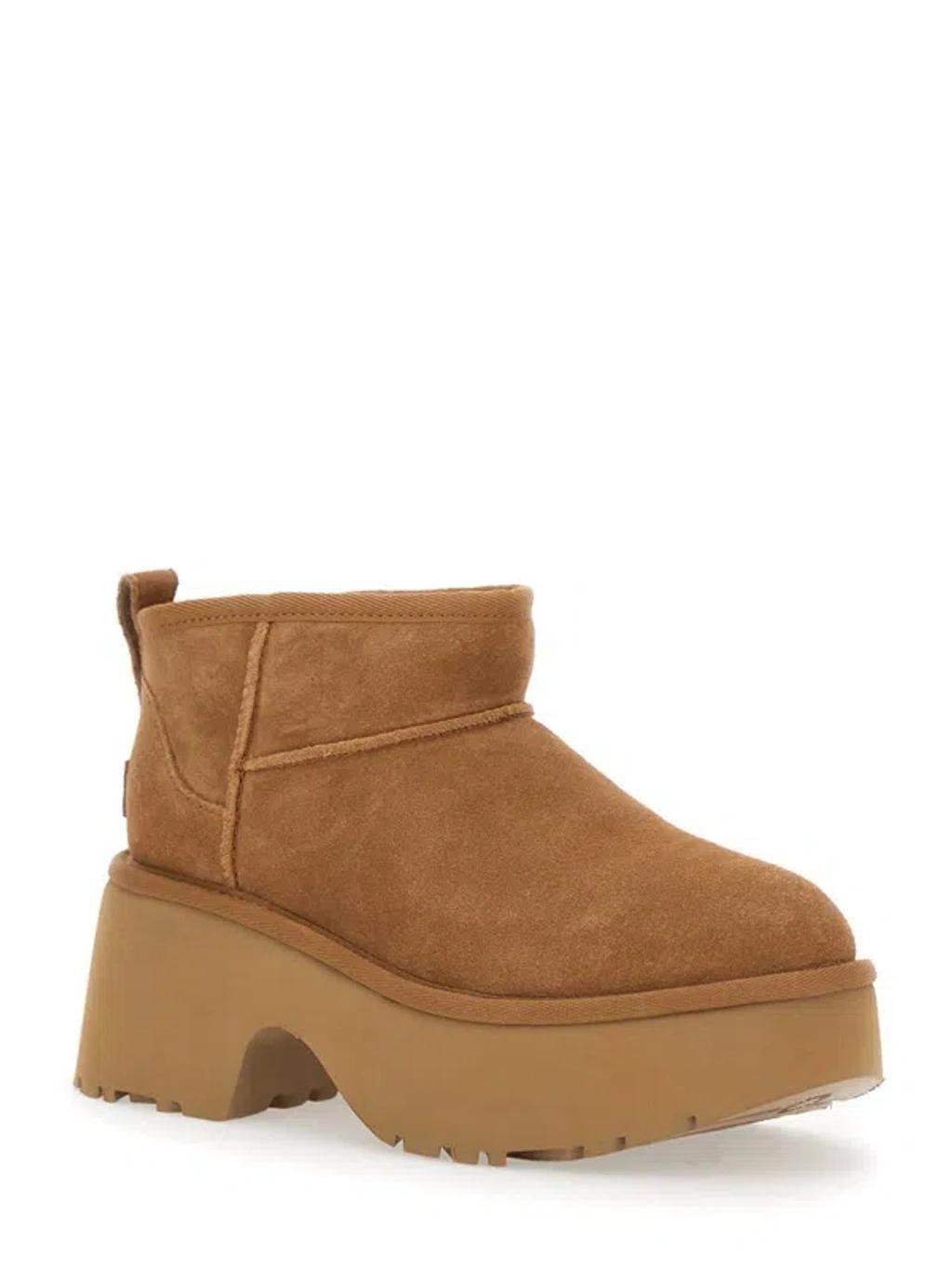 UGG Mini Nw Heights Suede Ankle Booties In Che Product Image