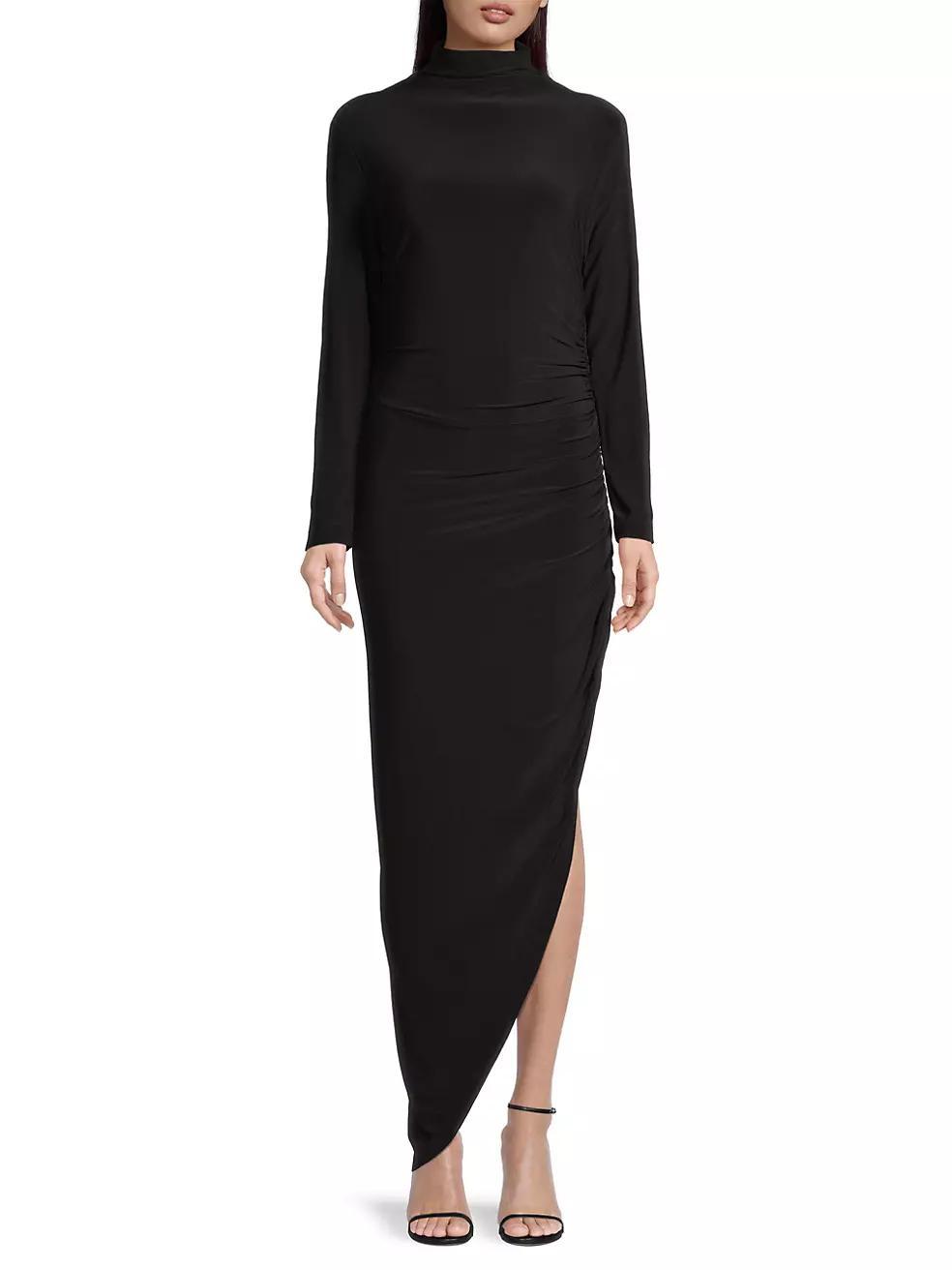 Draped Turtleneck Gown Product Image