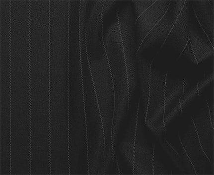 Sovana Collection - Regular Fit 3 Piece Suit 2 Button Tone on Tone Stripe in Black Product Image