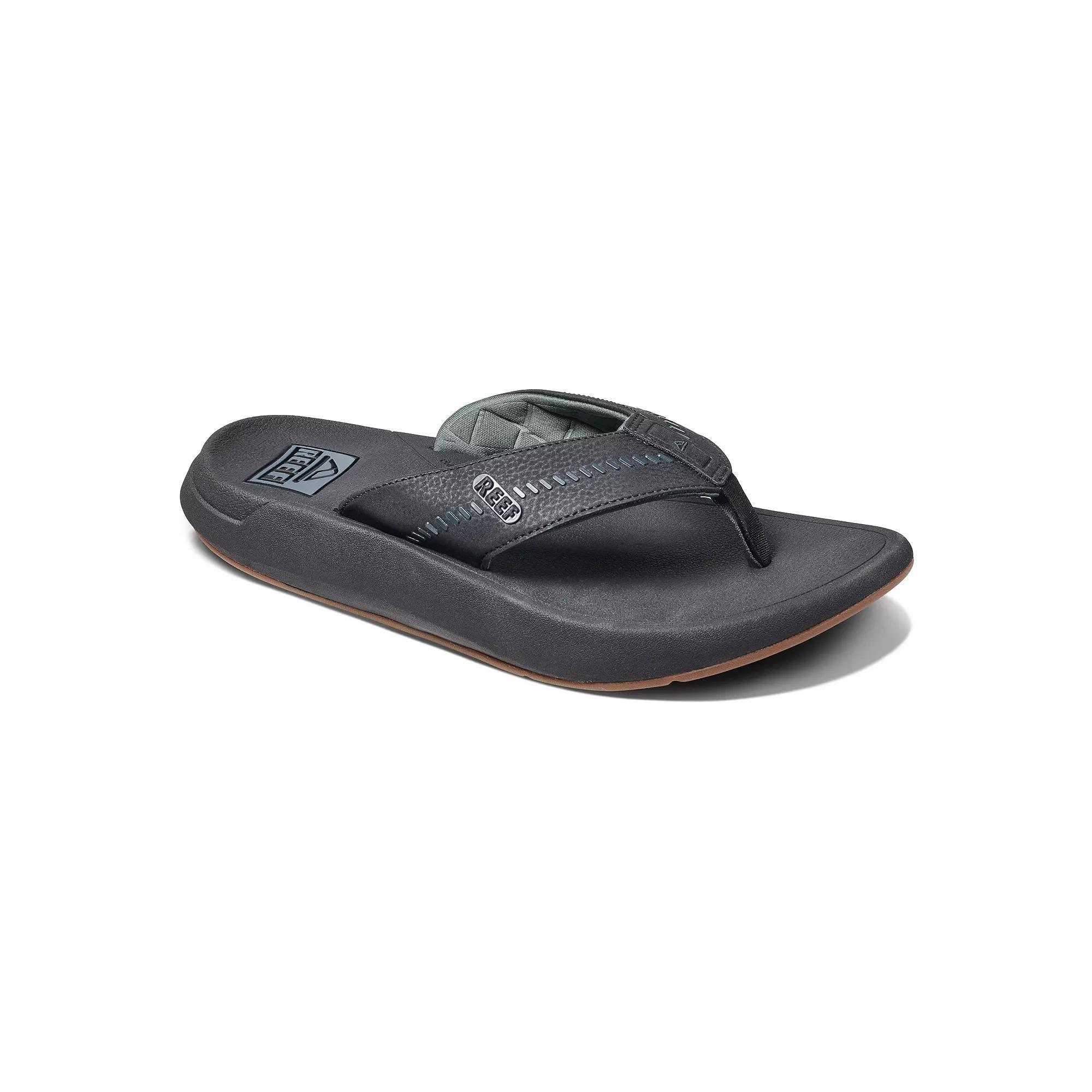 REEF Swellsole Rover Men's Flip-Flop Sandals, Size: 9, Black Product Image