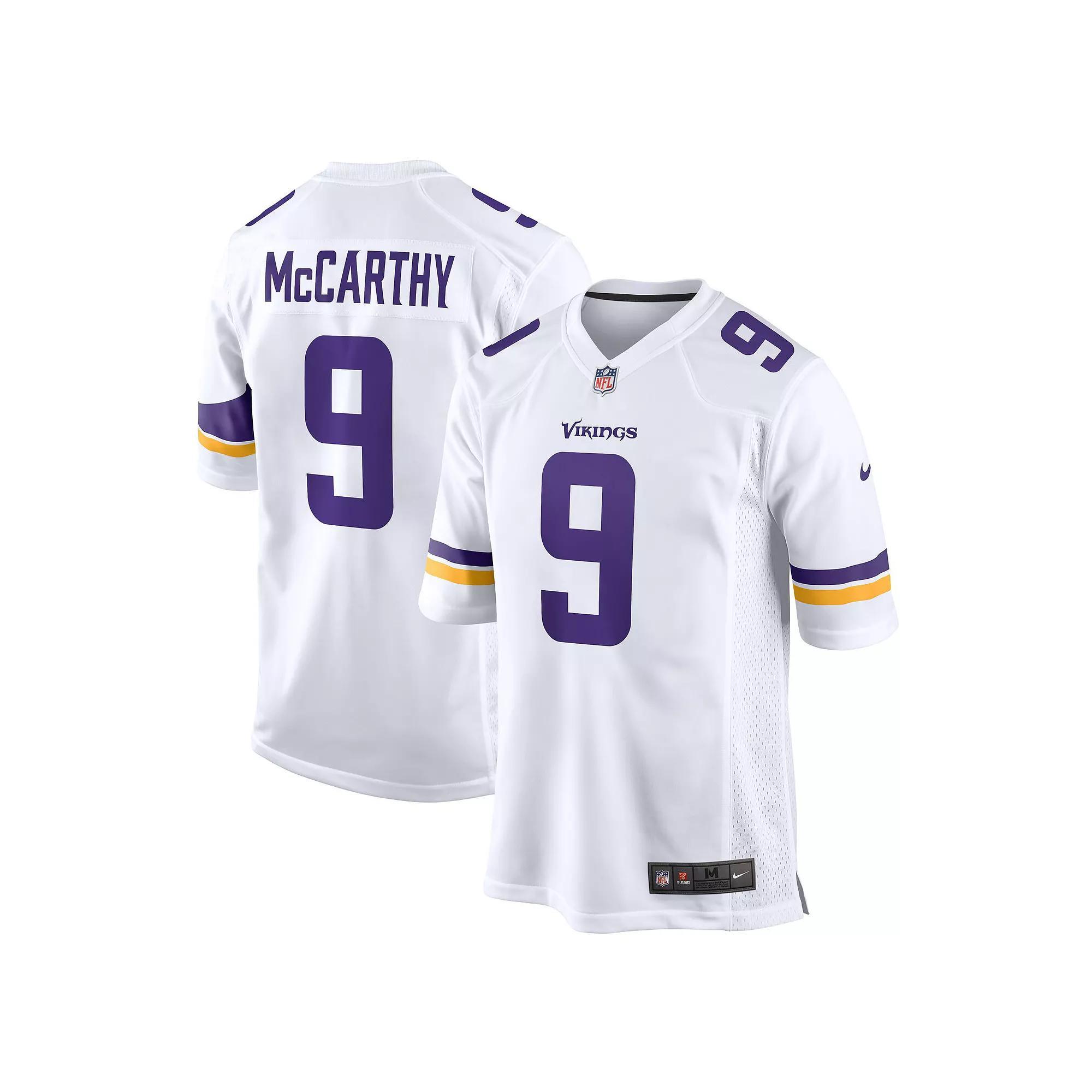 Men's Nike J.J. McCarthy  White Minnesota Vikings Game Jersey, Size: Small Product Image